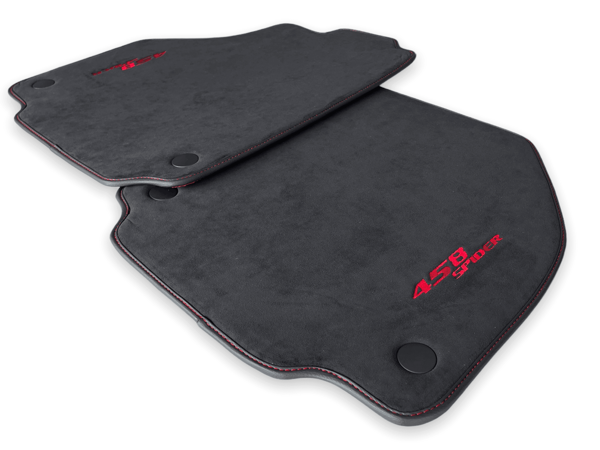 Floor Mats For Ferrari 458 Spider 2012-2015 Alcantara Leather - AutoWin
