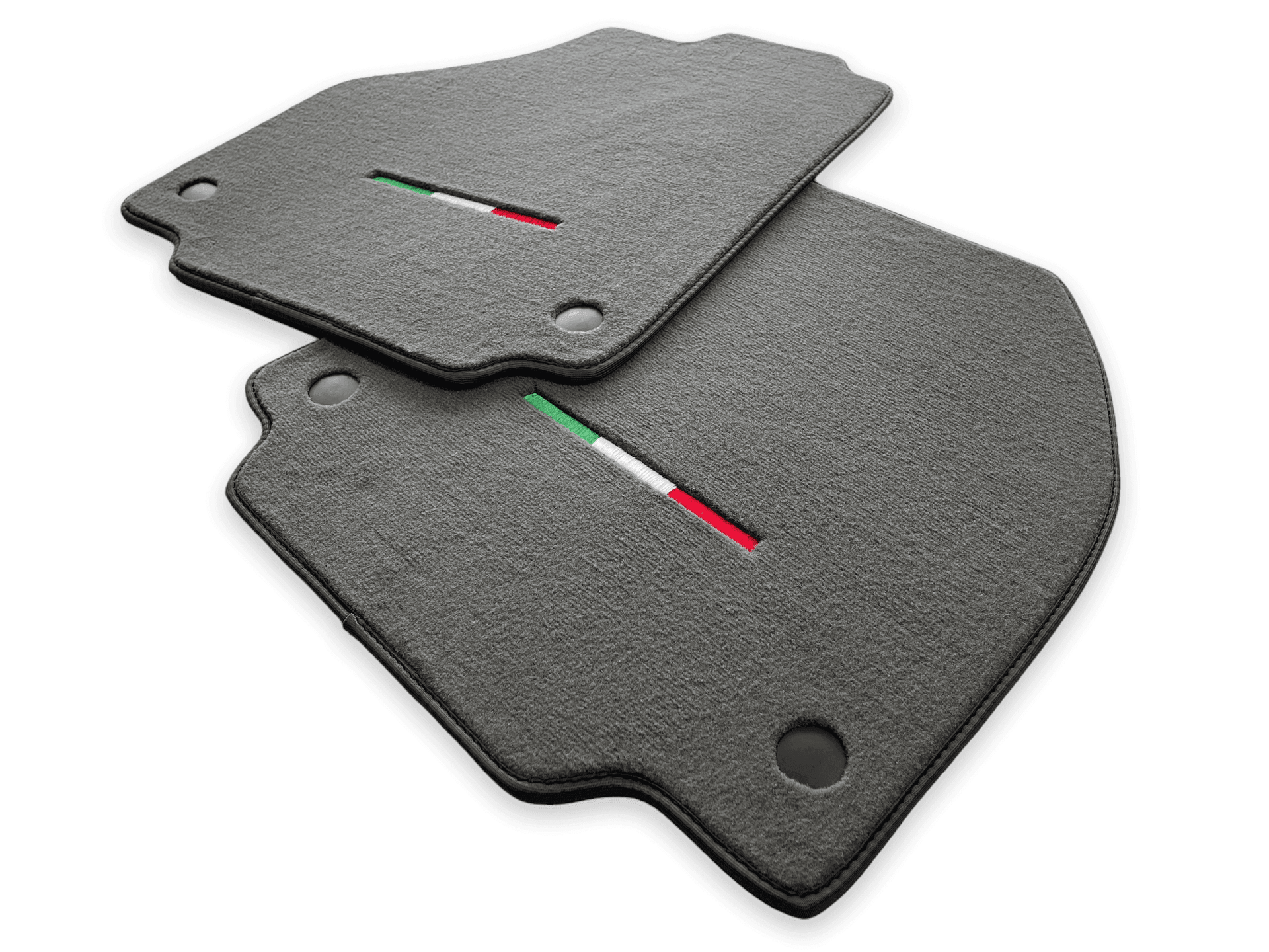 Floor Mats For Ferrari F8 Tributo (2019-2023) Gray Italian Edition - AutoWin