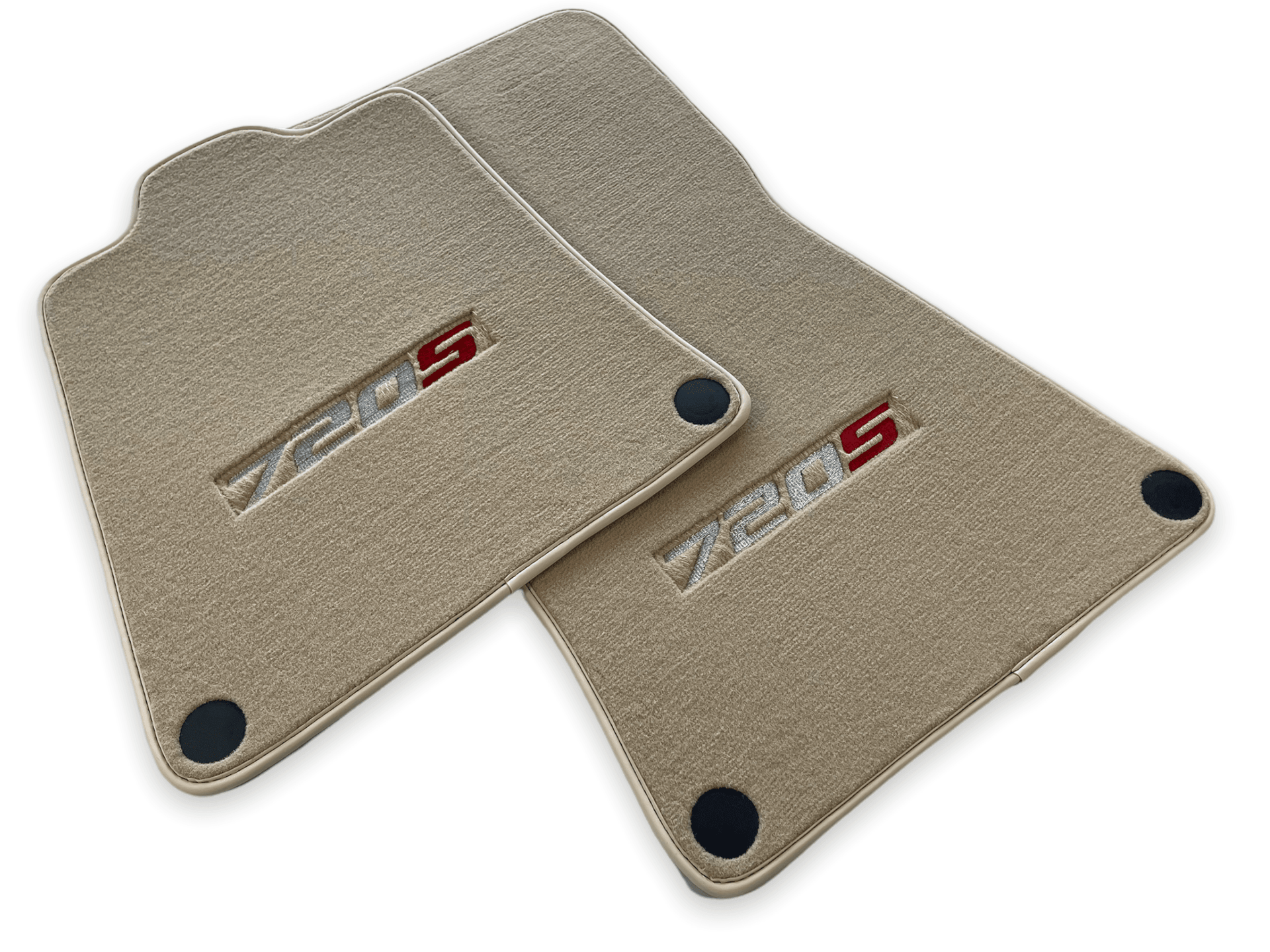 Floor Mats For McLaren 720S Beige Tailored Carpets Set AutoWin - AutoWin