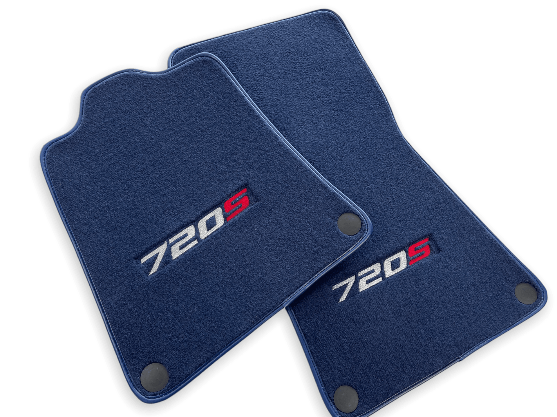 Floor Mats For McLaren 720S Dark Blue Tailored Carpets Set AutoWin - AutoWin