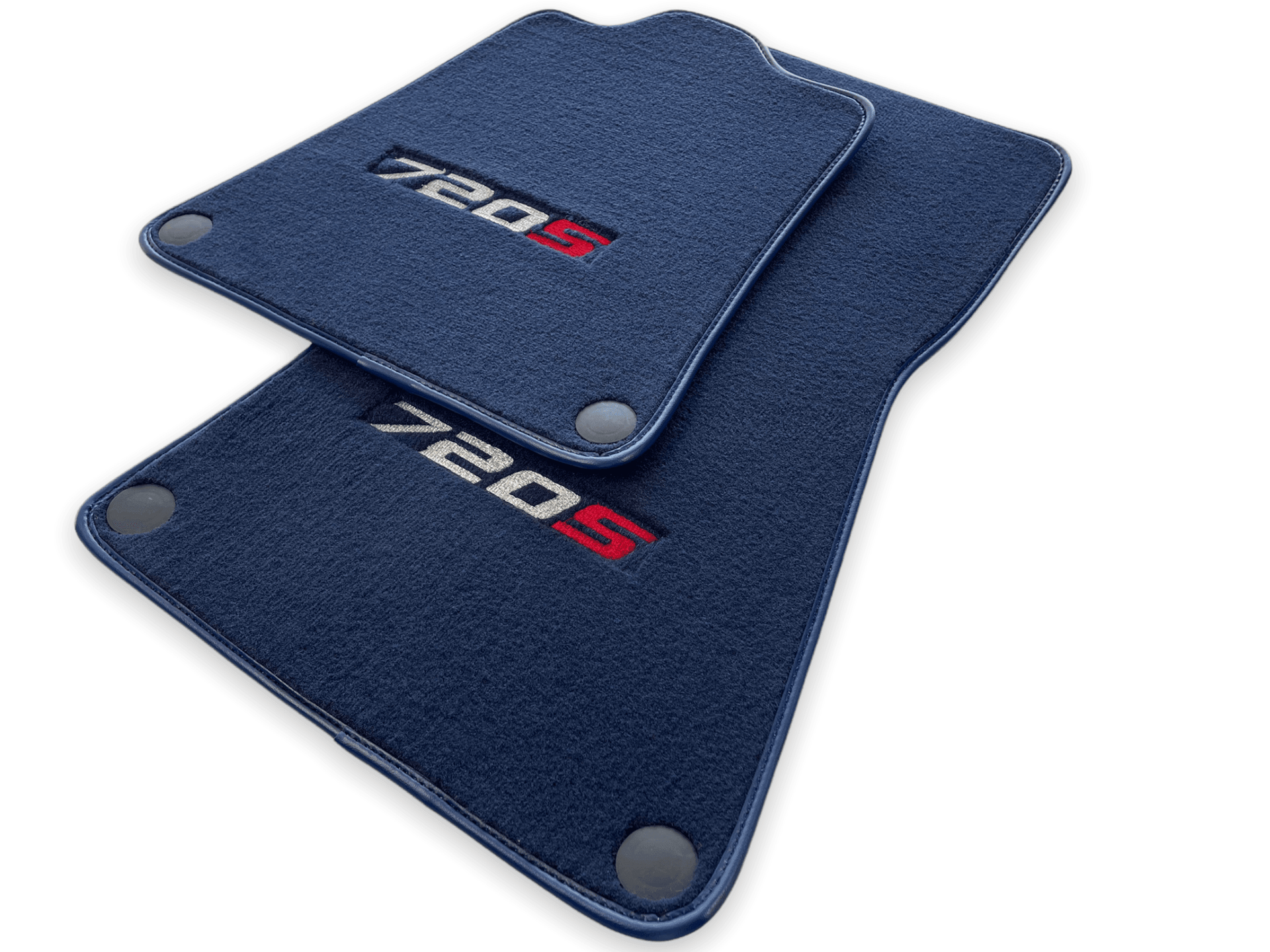 Floor Mats For McLaren 720S Dark Blue Tailored Carpets Set AutoWin - AutoWin