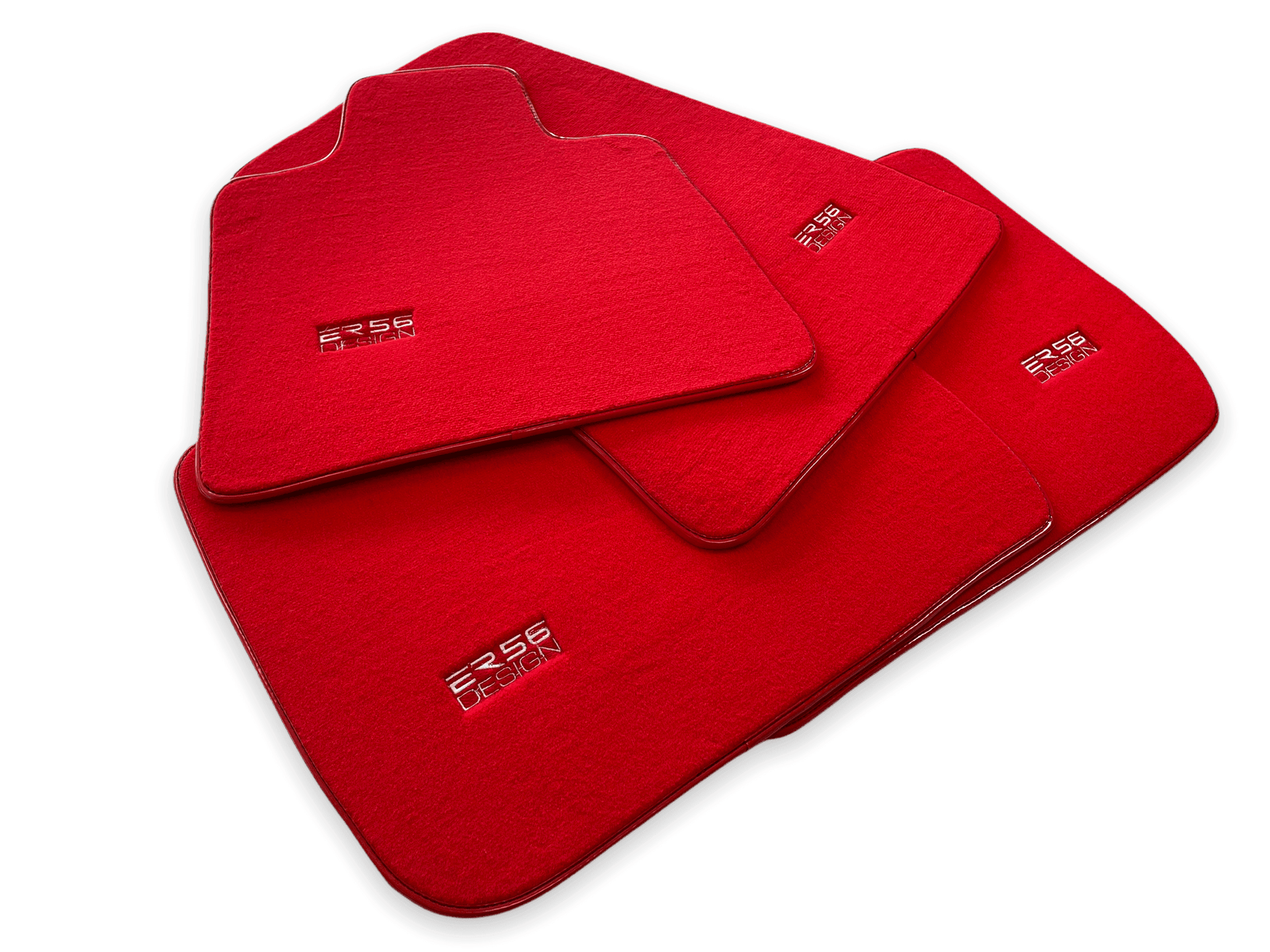 Floor Mats For Rolls Royce Phantom VIII (2017-2024) Red ER56 Design - AutoWin