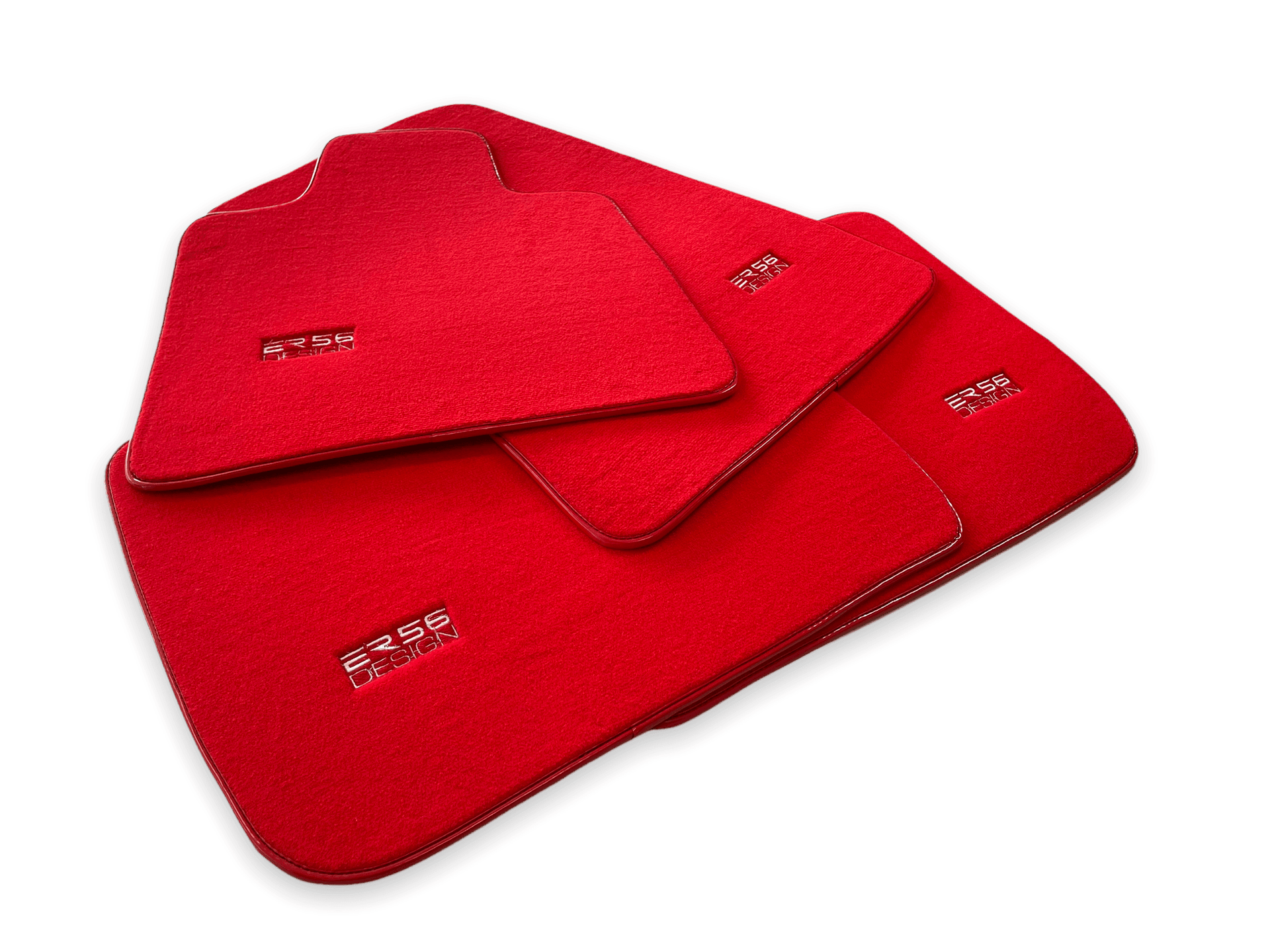 Floor Mats For Rolls Royce Shadow 1965-1977 Red ER56 Design - AutoWin