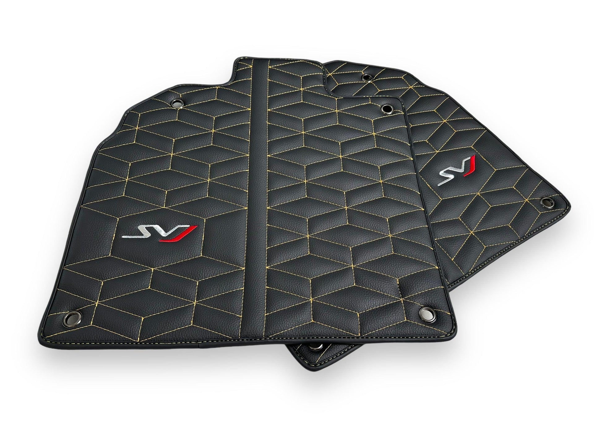 Leather Floor Mats for Lamborghini Aventador SVJ Limited Edition - AutoWin
