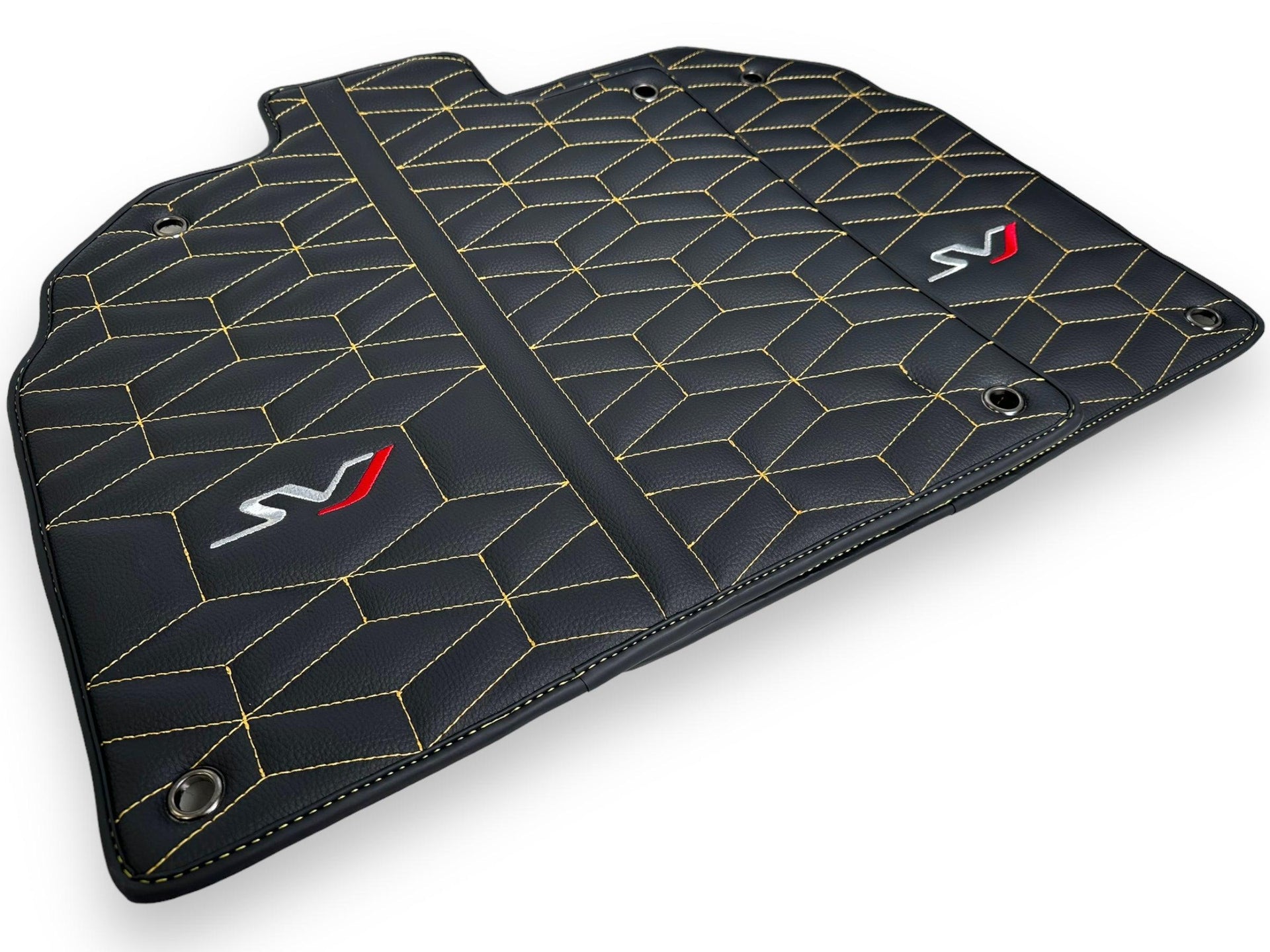 Leather Floor Mats for Lamborghini Aventador SVJ Limited Edition - AutoWin