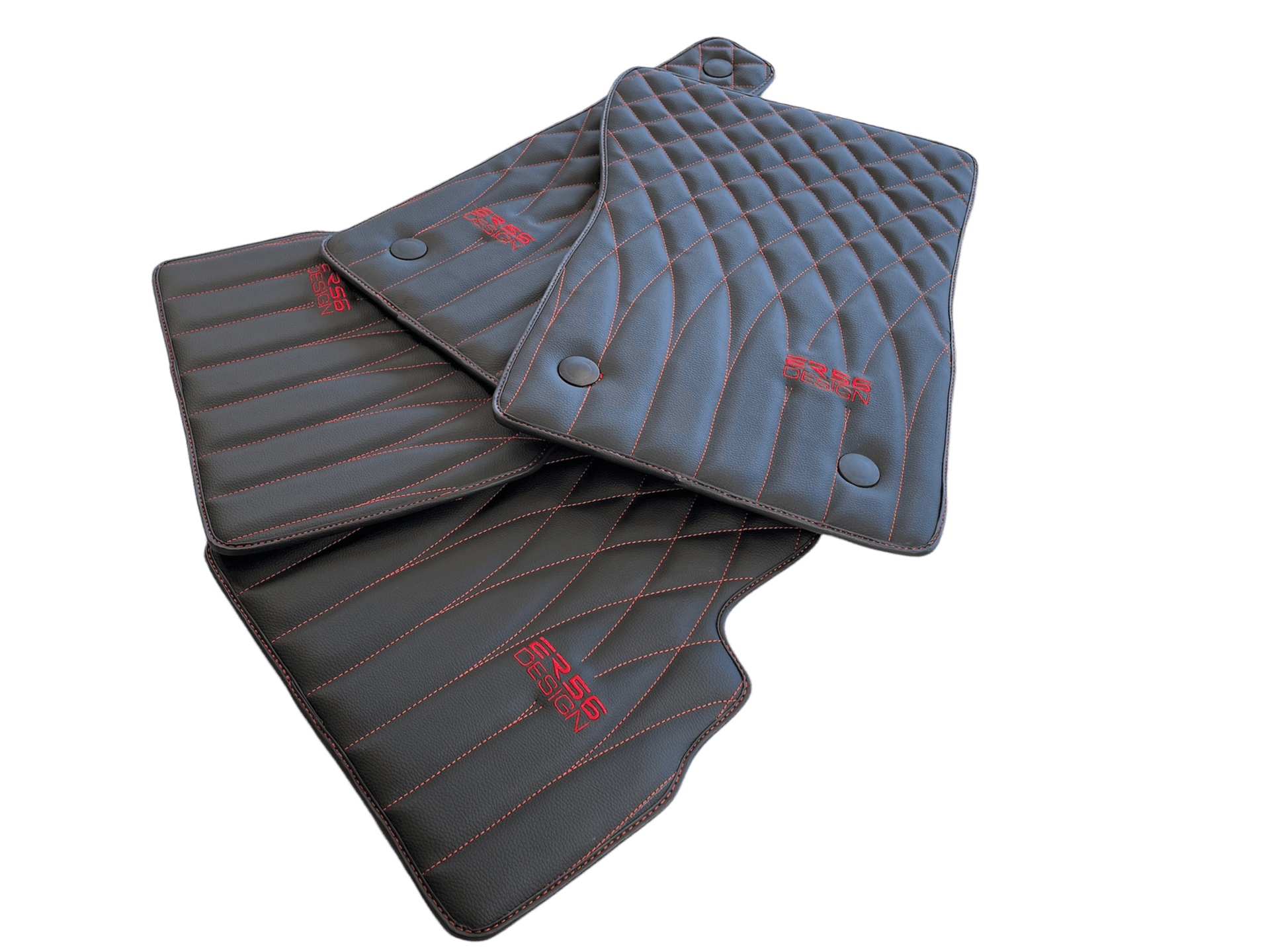 Leather Floor Mats For Mercedes-Benz G Class 1990–2018 W463 ER56 Design - AutoWin