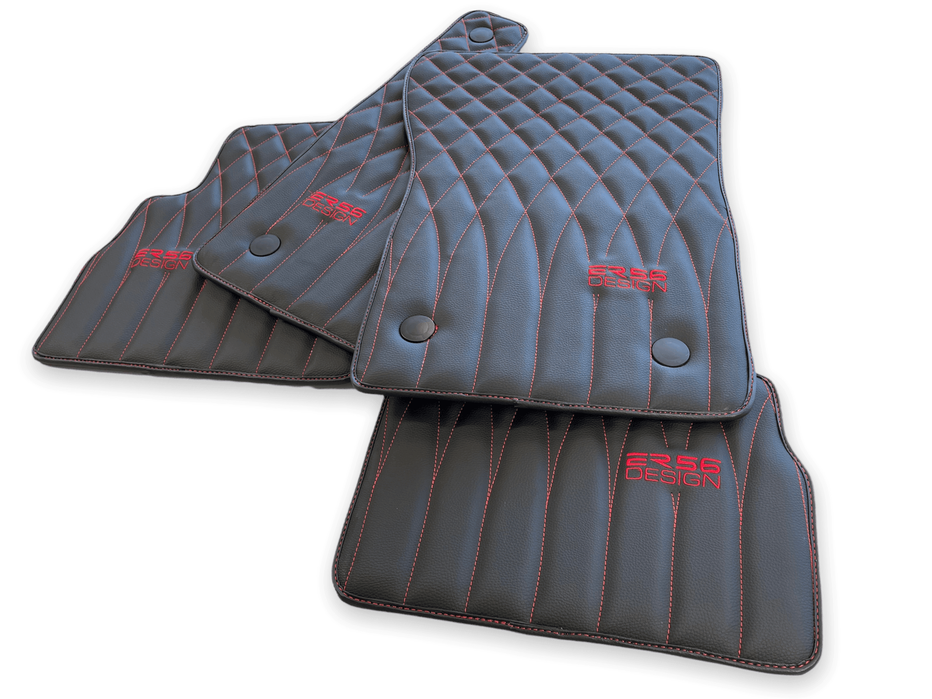 Leather Floor Mats For Mercedes-Benz G Class 1990–2018 W463 ER56 Design - AutoWin