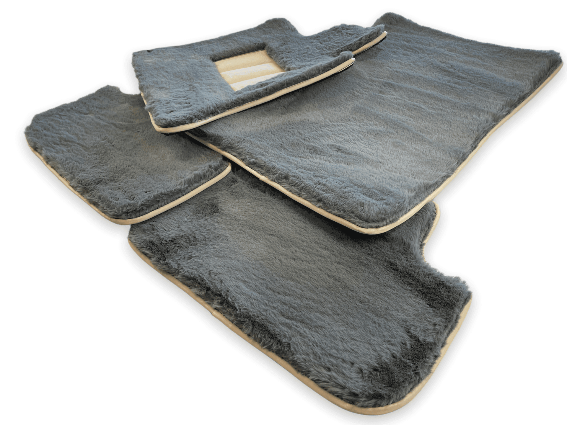 Sheepskin Floor Mats For Rolls Royce Ghost Series II (2021-2024) ER56 Design Brand - AutoWin
