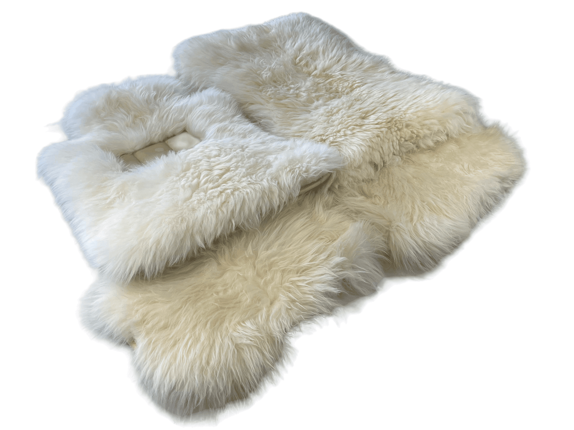 White Sheepskin Floor Mats For Rolls Royce Shadow 1965-1977 Er56 Design Brand - AutoWin