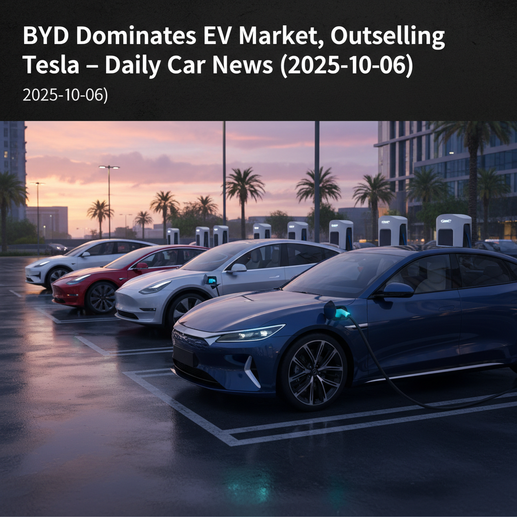 BYD Dominates EV Market, Outselling Tesla – Daily Car News (2025-10-06)