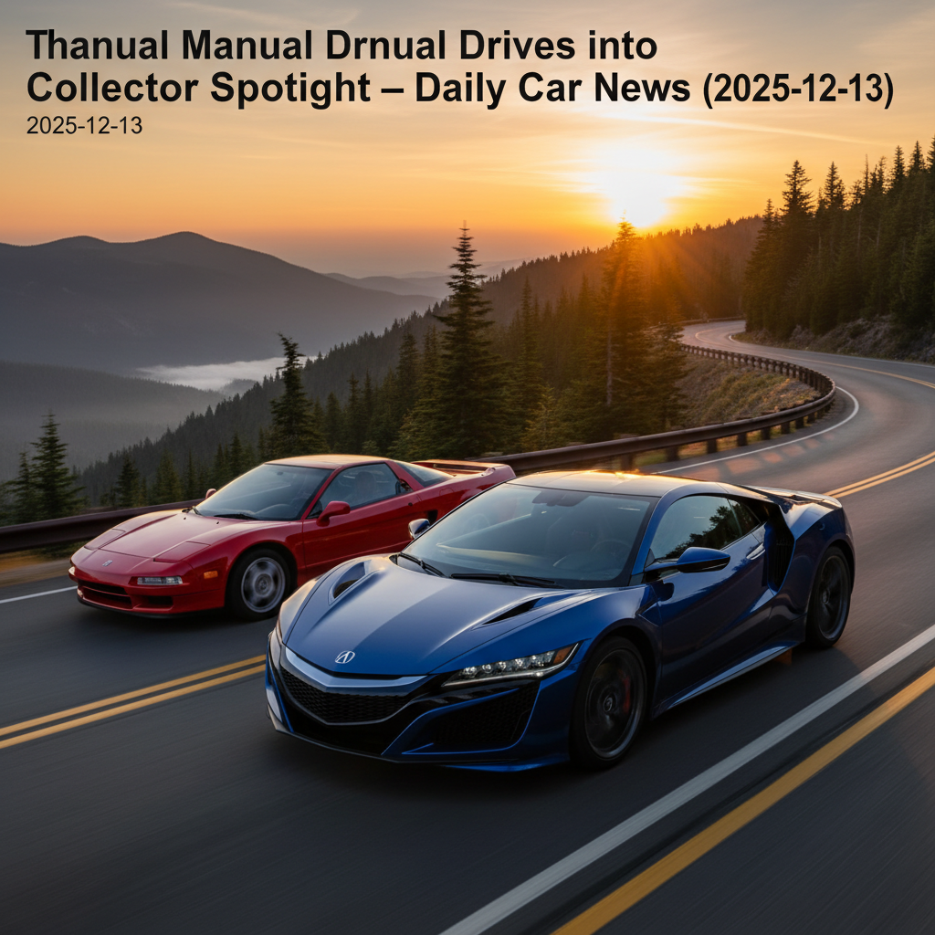 ملخص السيارات اليومي: أكورا NSX يدوي، جيب بتصميم ريترو، عودة