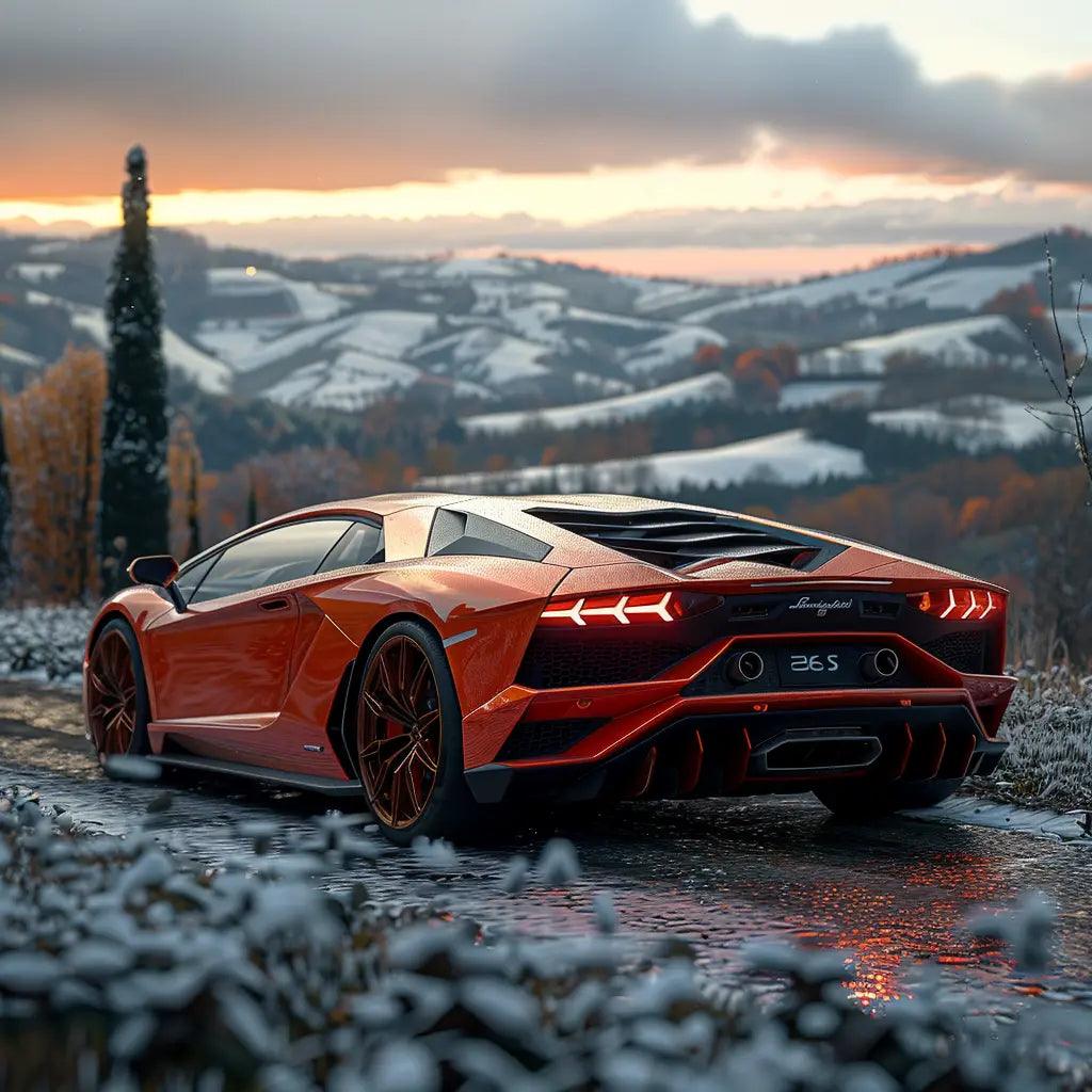 حصائر أرضية فريدة لسيارة لامبورغيني أفنتادور