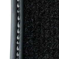 Black Floor Mats for Porsche Cayenne (2003-2010) with Red Alcantara Leather - AutoWin