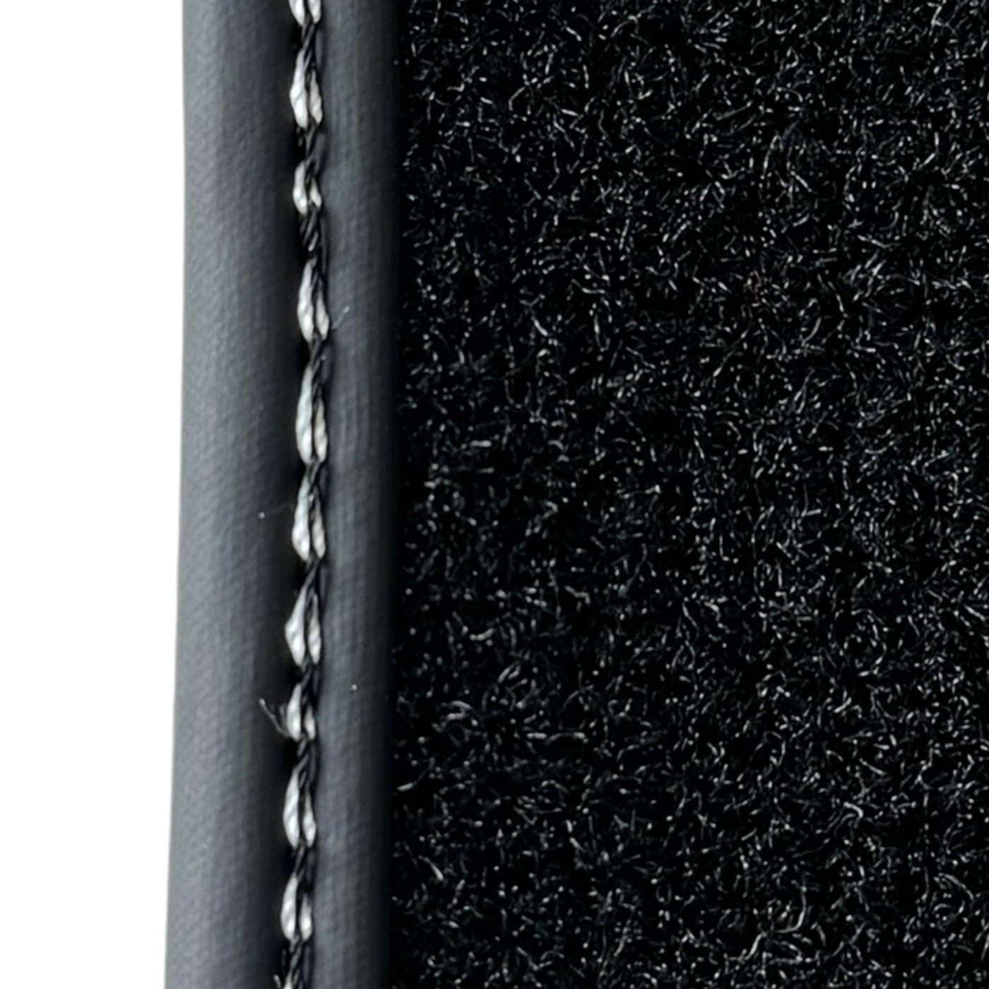 Black Floor Mats for Porsche Classic 911 (1963-1989) with Red Alcantara Leather - AutoWin