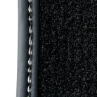 Black Floor Mats for Porsche 997 (2004-2012) with Red Alcantara Leather - AutoWin