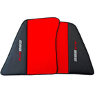 Red Floor Mats for Ferrari 296 GTB (2022-2024) with Leather - AutoWin