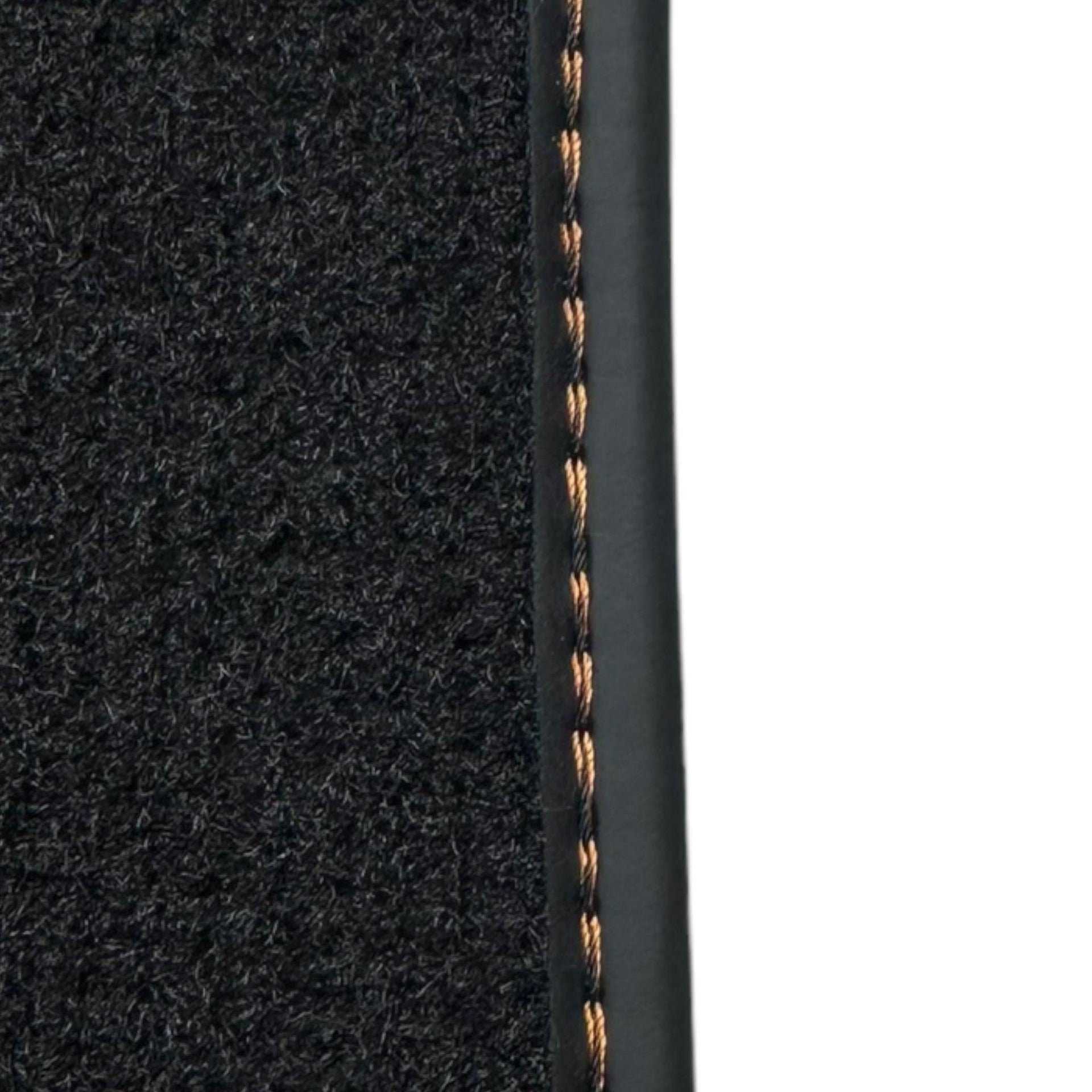 Floor Mats for Rolls Royce Wraith (2013–2023) with Orange Leather - AutoWin