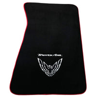 Black Floor Mats Red Trim for Pontiac FireBird (1970-1981) Trans Am - AutoWin