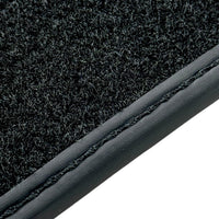 Black Leather Floor Mats for Rolls Royce Dawn (2016-2023) ER56 Design - AutoWin