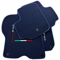 Dark Blue Floor Mats For Ferrari GTC4 Lusso (2016-2023) Italian Edition - AutoWin