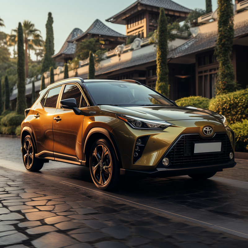 سجادات أرضية فاخرة من Autowin لسيارة Toyota Yaris 4 Cross | الهجين (2021-2023)