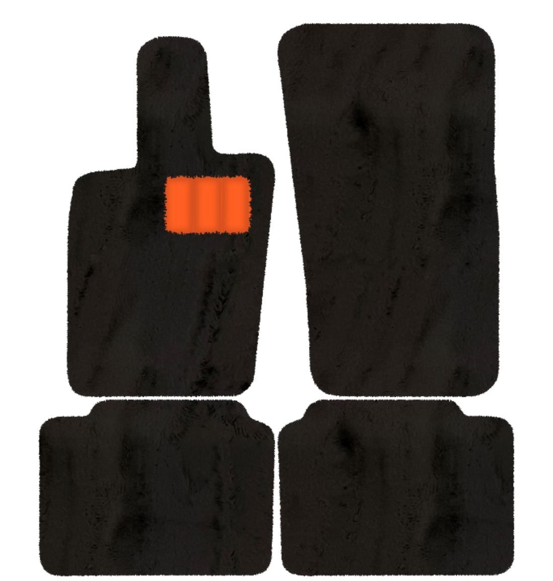 Luxury Sheepskin Floor Mats for Porsche Panamera (2017-2023)