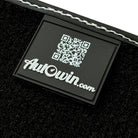 Black Floor Mats for Rolls Royce Cullinan with Carbon Fiber Leather - AutoWin