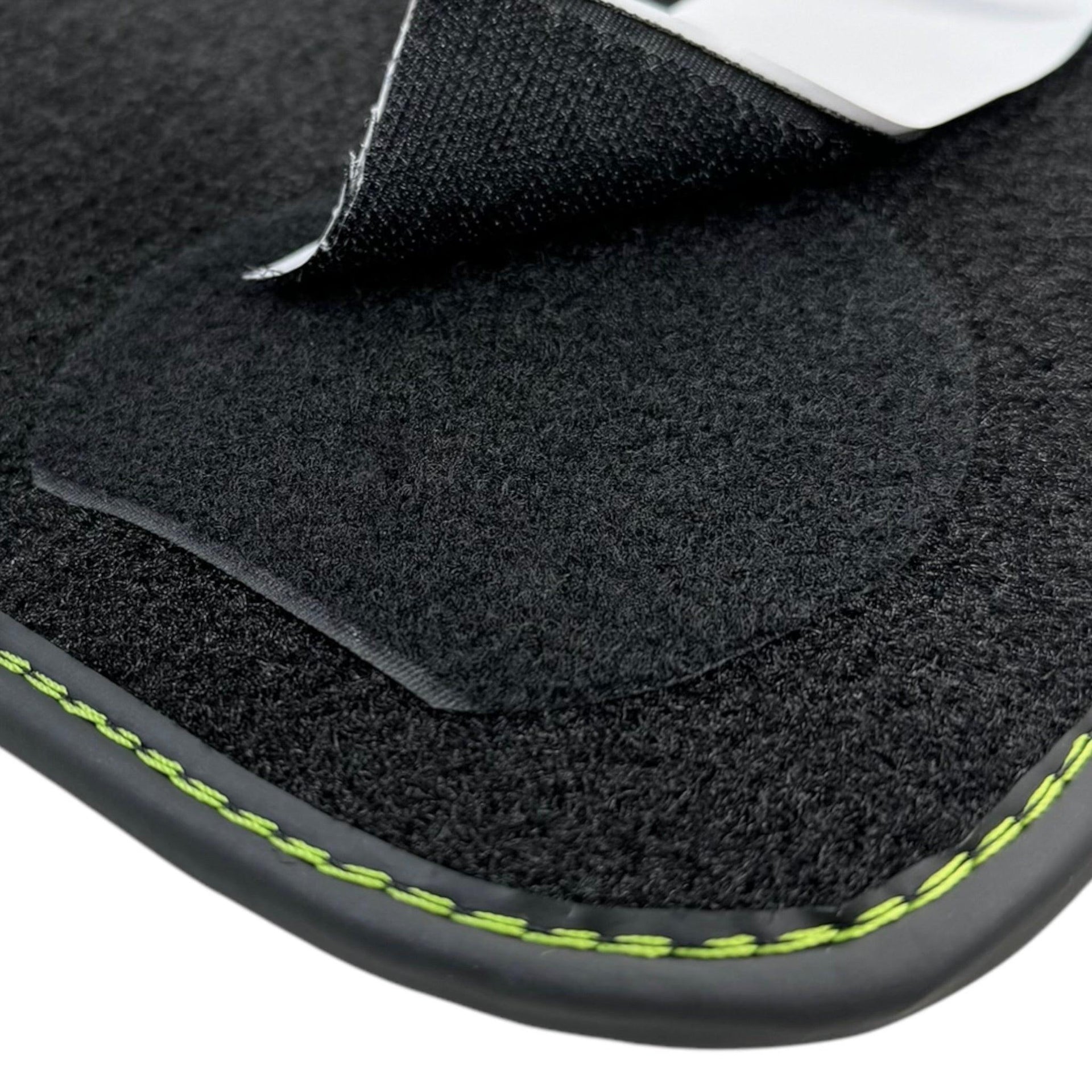 Black Floor Mats for Lamborghini Huracan Tecnica with Alcantara Leather - AutoWin