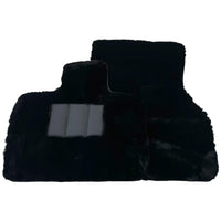Black Sheepskin Floor Mats for BMW iX (2022-2024) - AutoWin