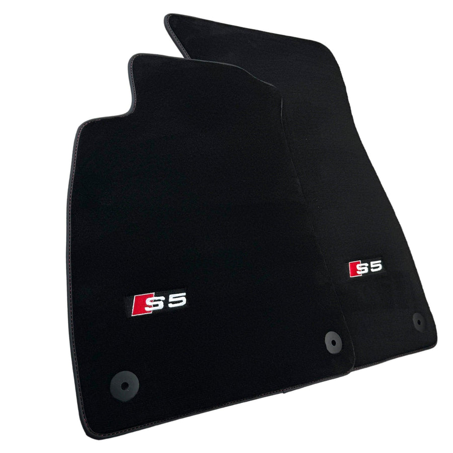 Black Floor Mats for Audi S5 2-door Convertible (2007-2024) - AutoWin