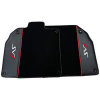 Black Floor Mats for Lamborghini Aventador SVJ with Carbon Fiber - AutoWin