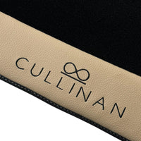 Black Floor Mats for Rolls Royce Cullinan with Beige Leather - AutoWin