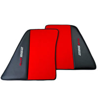 Red Floor Mats for Ferrari 296 GTS (2022-2024) with Carbon Fiber - AutoWin