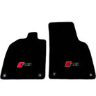 Black Floor Mats for Audi R8 (2015-2024) with Black Trim - AutoWin