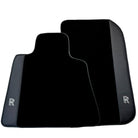 Black Floor Mats for Rolls Royce Shadow (1965-1977) with Black Leather - AutoWin