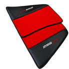 Red Floor Mats for Ferrari 296 GTS (2022-2024) with Carbon Fiber - AutoWin