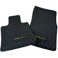 Black Leather Floor Mats for Rolls-Royce Spectre (2023-2024) ER56 Design - AutoWin