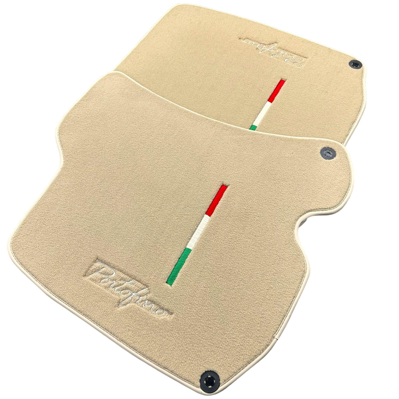 Beige Floor Mats for Ferrari Portofino (2018-2023) Italian Edition - AutoWin