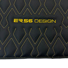 Black Leather Floor Mats for Rolls-Royce Dawn (2016-2023) ER56 Design - AutoWin