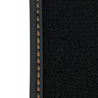 Floor Mats for Rolls Royce Phantom Drophead Coupe with Orange Leather - AutoWin