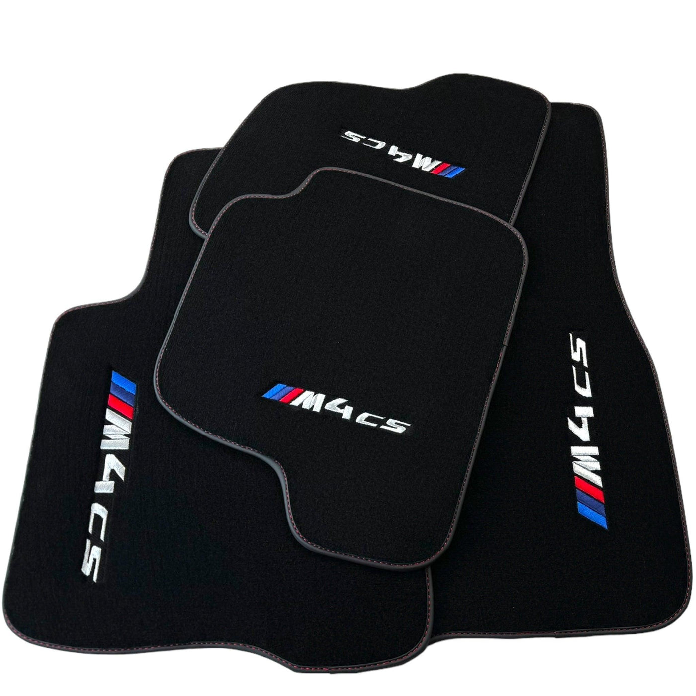 Black Floor Mats for BMW M4 CS G82 Coupe (2021-2025) - AutoWin
