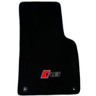 Black Floor Mats for Audi R8 (2015-2024) with Black Trim - AutoWin