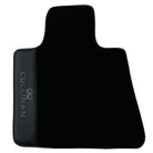 Black Floor Mats for Rolls Royce Cullinan with Carbon Fiber Leather - AutoWin