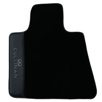 Black Floor Mats for Rolls Royce Cullinan with Carbon Fiber Leather - AutoWin