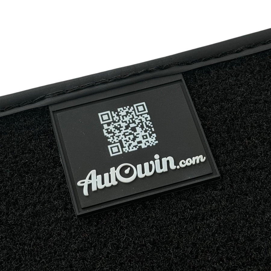 Black Floor Mats for Audi R8 (2015-2024) with Black Trim - AutoWin