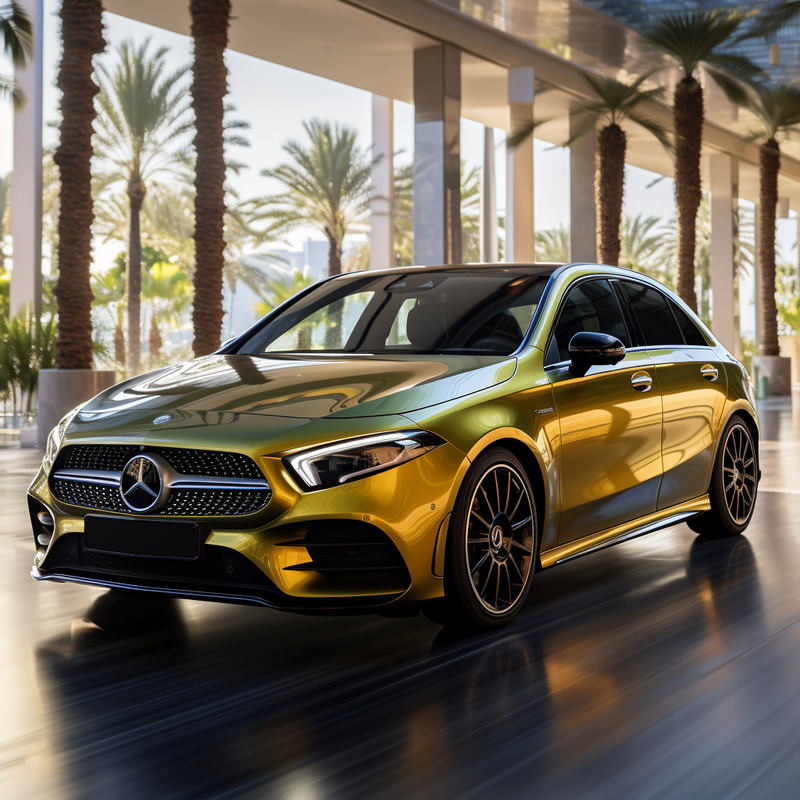 ارفع مستوى سيارة مرسيدس بنز الفئة A W177 هاتشباك AMG (2018-2023) مع سجادات الأرضية المتميزة من Autowin