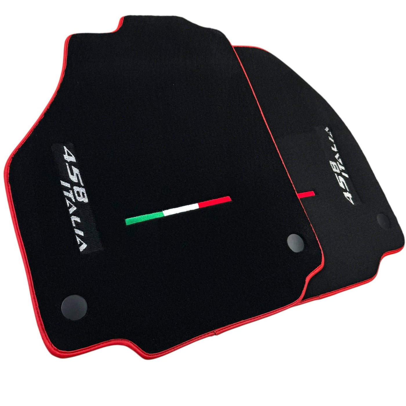 Floor Mats for Ferrari 458 Italia (2009-2015) with Red Trim - AutoWin