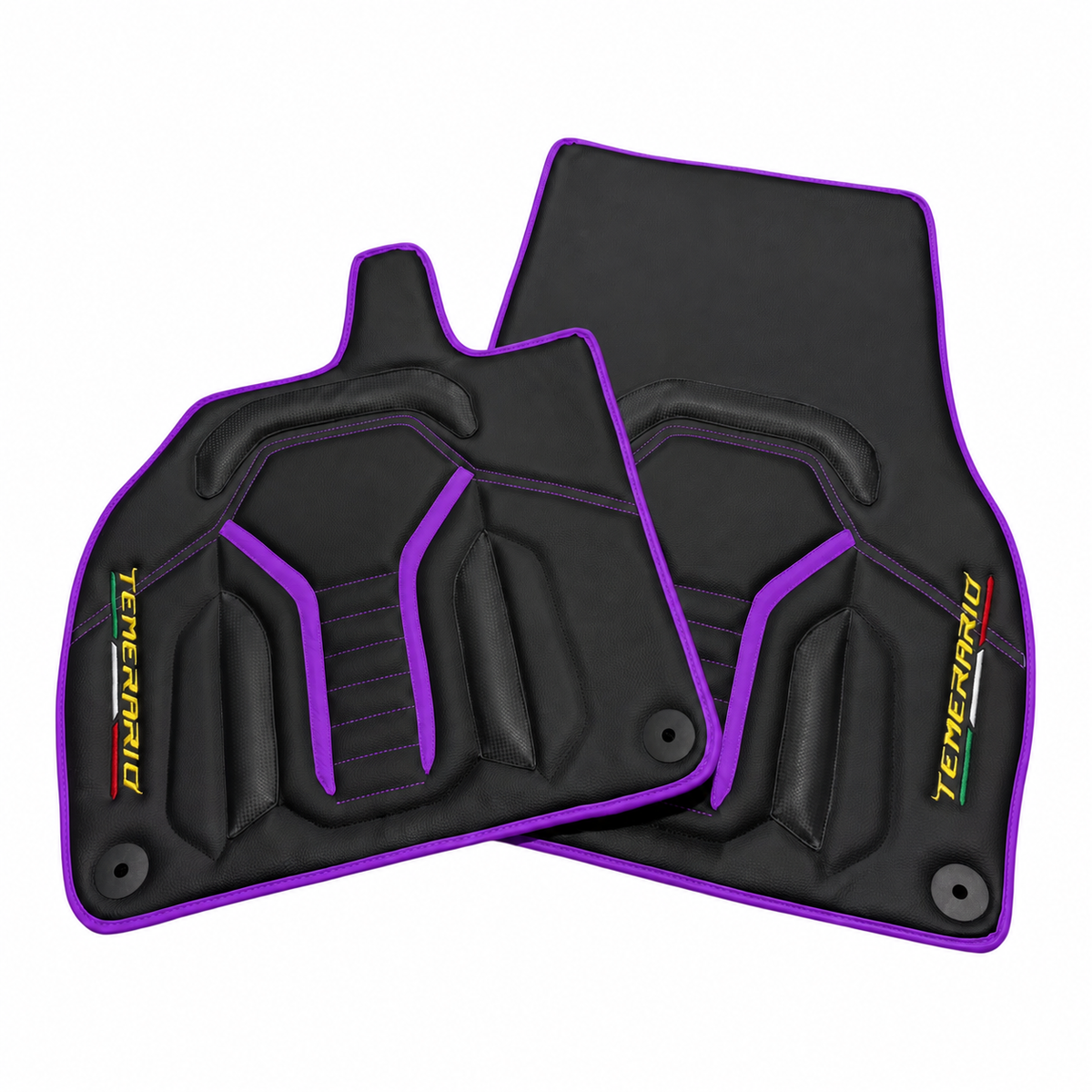 Black Leather Line Floor Mats for Lamborghini Temerario (2025-2026)