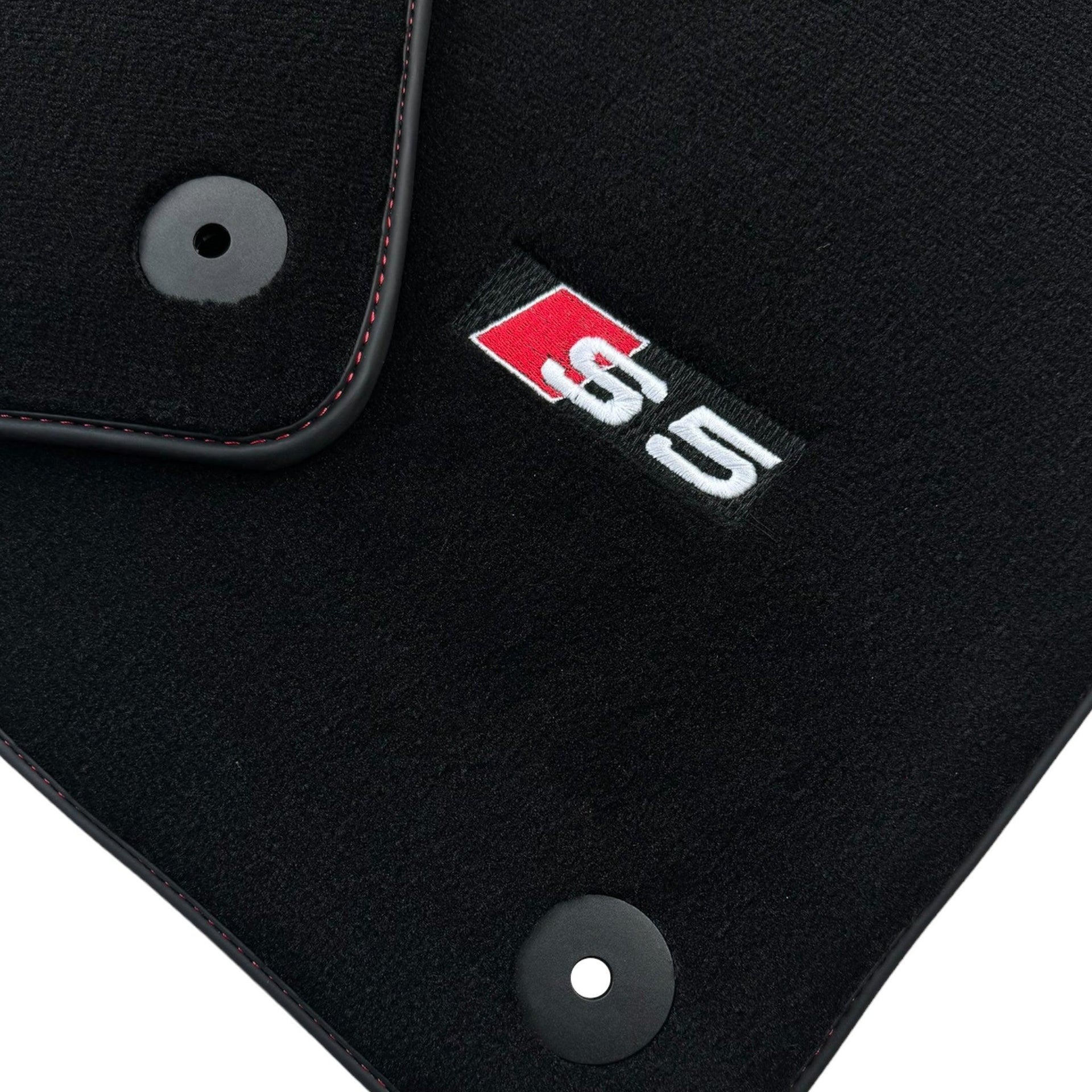 Black Floor Mats for Audi S5 2-door Convertible (2007-2024) - AutoWin