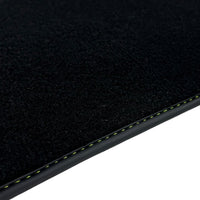 Black Floor Mats for Lamborghini Huracan Tecnica with Alcantara Leather - AutoWin